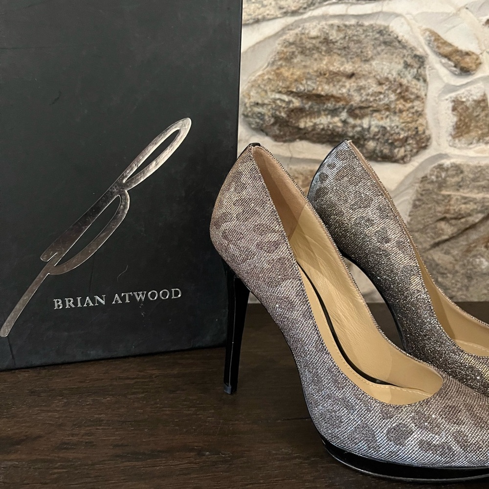 Brian Atwood Silver Women's Heels